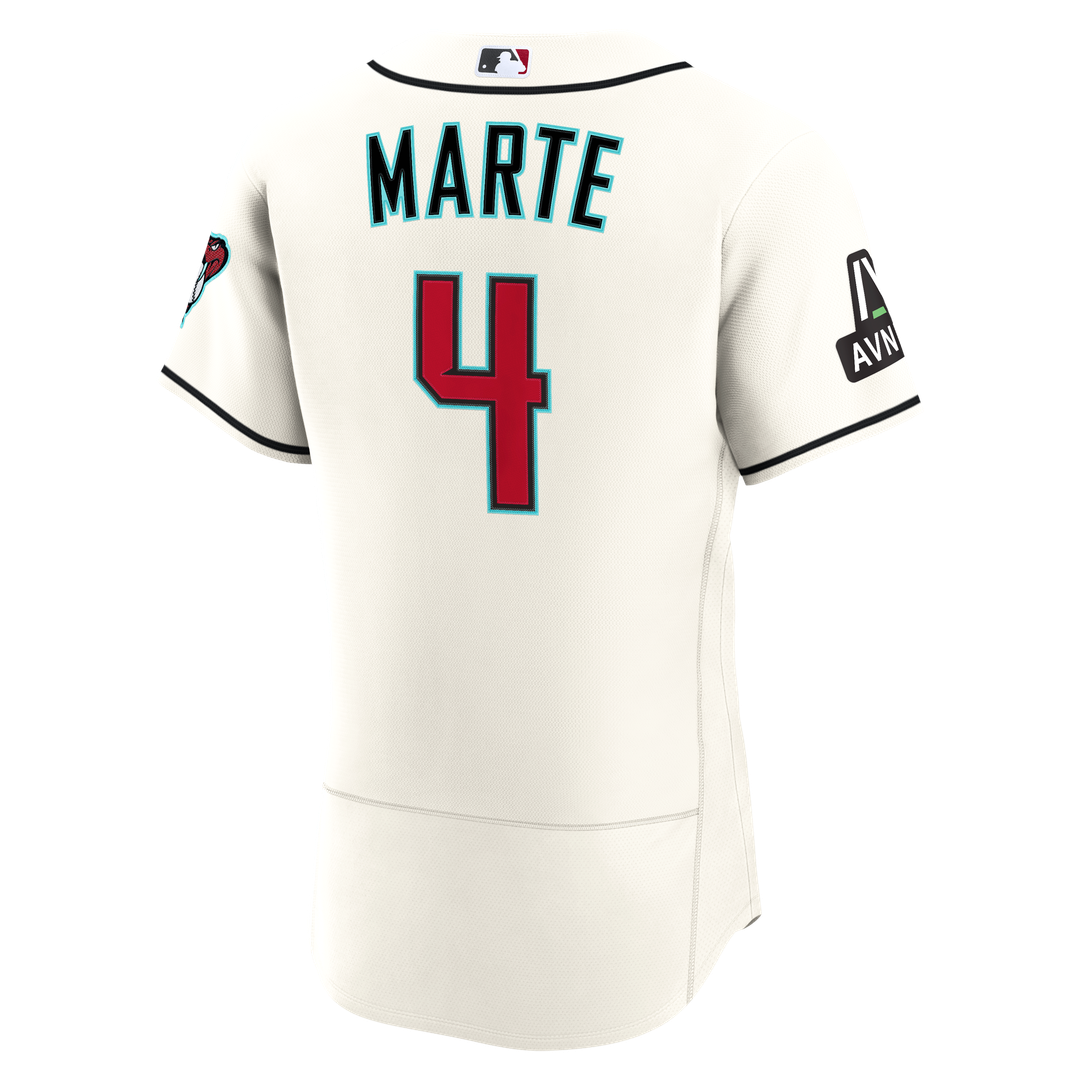 Arizona Diamondbacks Nike Cream Authentic Baseball Jersey