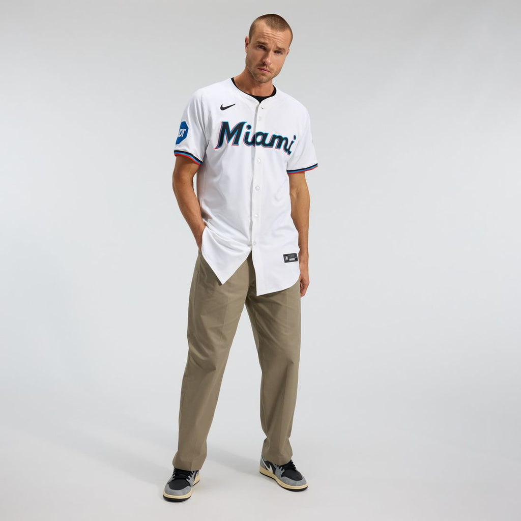 Miami Marlins Nike White Authentic Baseball Jersey