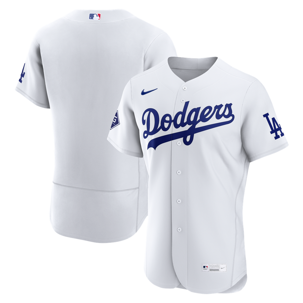 Los Angeles Dodgers Nike White Authentic MLB baseball jersey