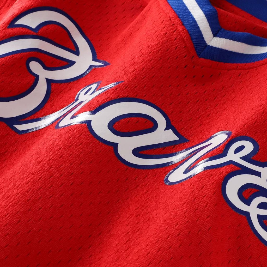 Atlanta Braves Mitchell & Ness Royal Authentic Baseball Jersey