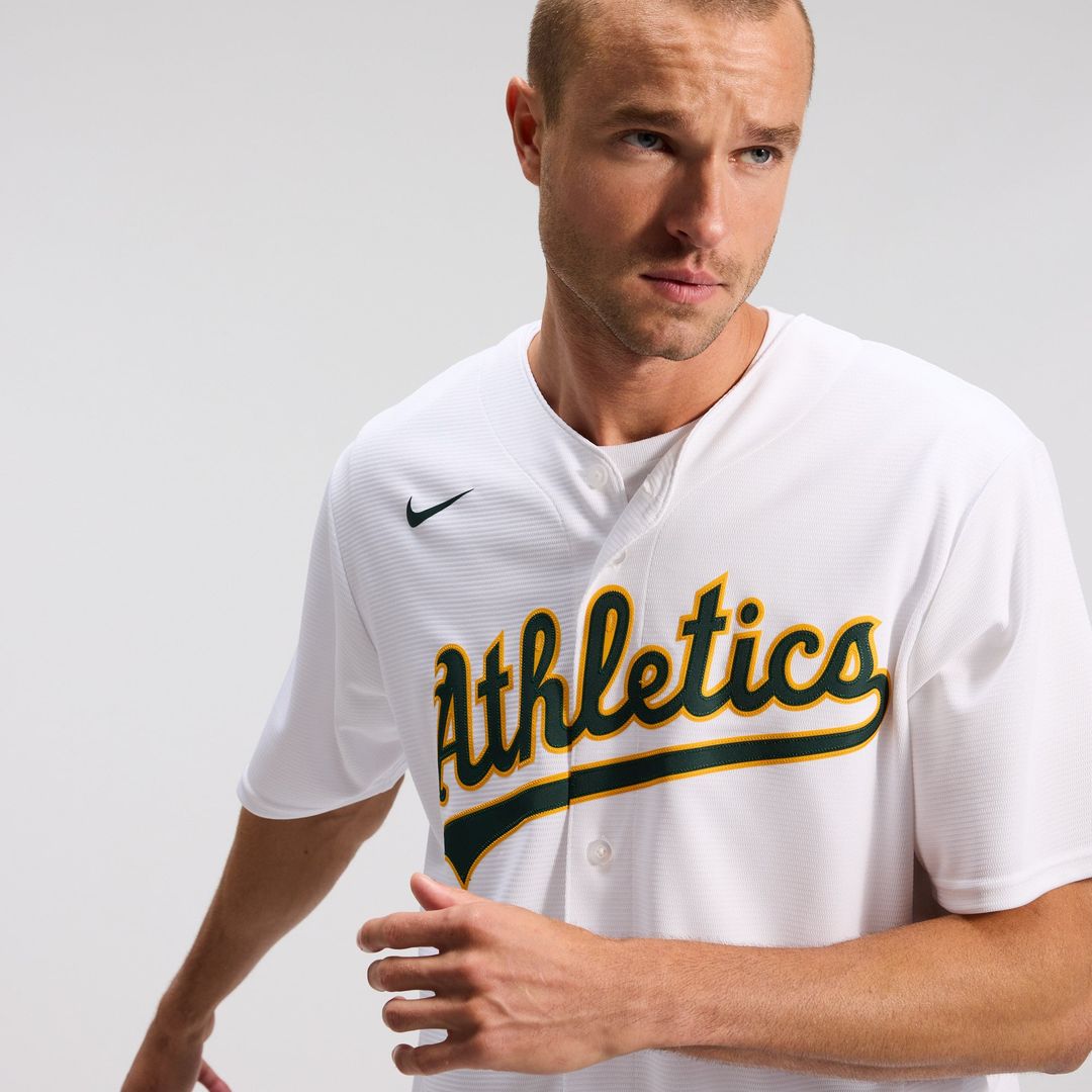 Athletics Nike White Replica Baseball Jersey