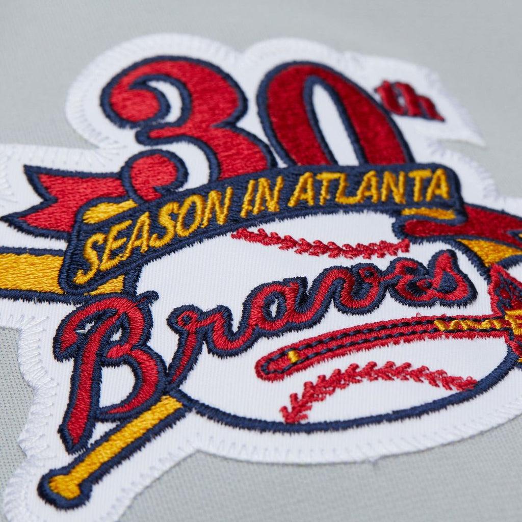 Atlanta Braves Mitchell & Ness Gray Authentic Baseball Jersey