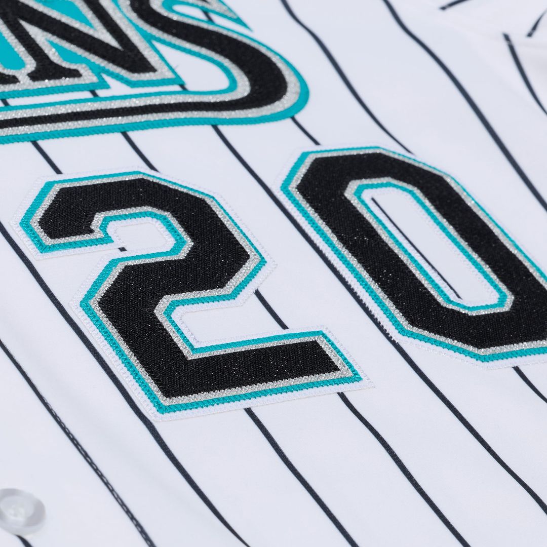 Florida Marlins Mitchell & Ness White Authentic Baseball Jersey