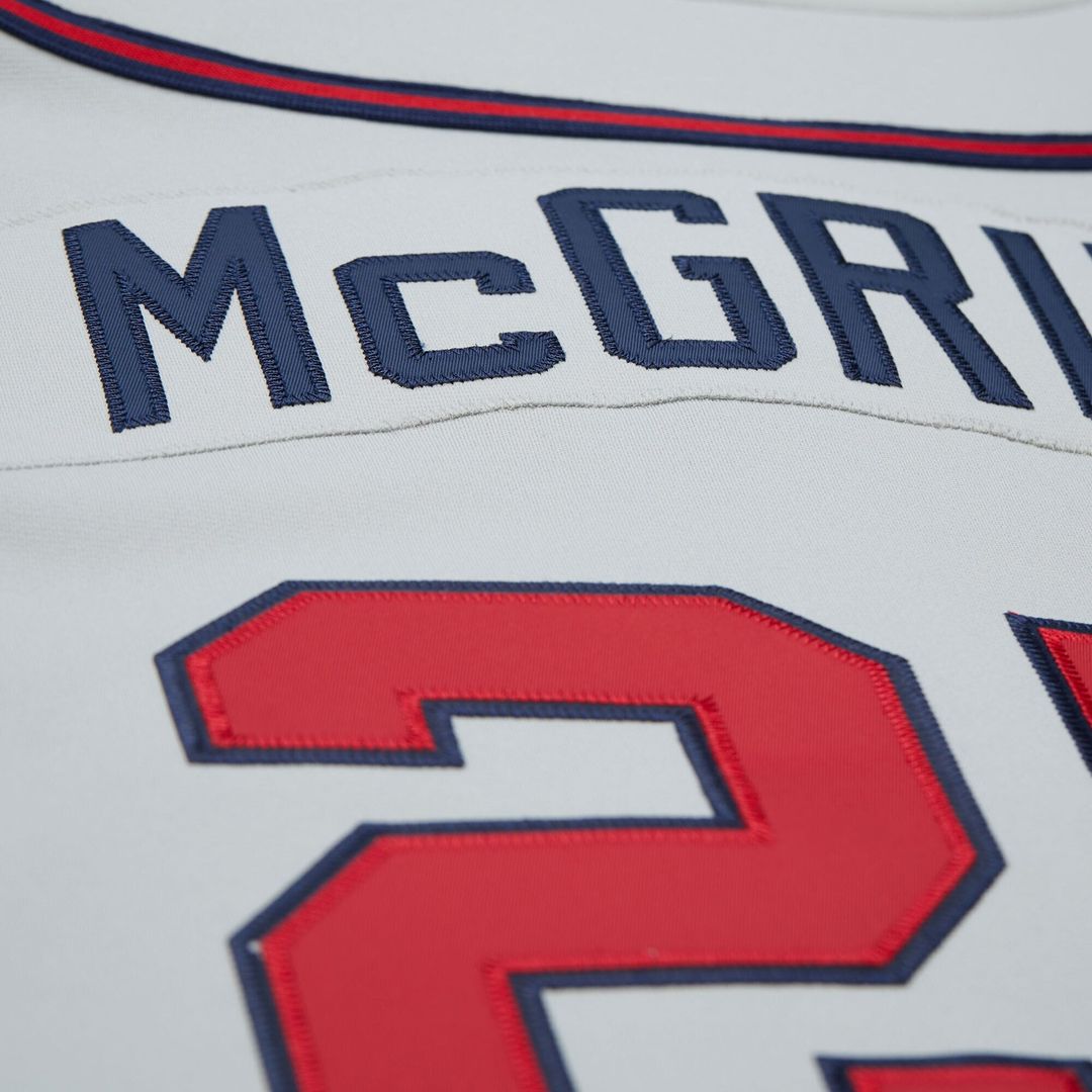 Atlanta Braves Mitchell & Ness Gray Authentic Baseball Jersey