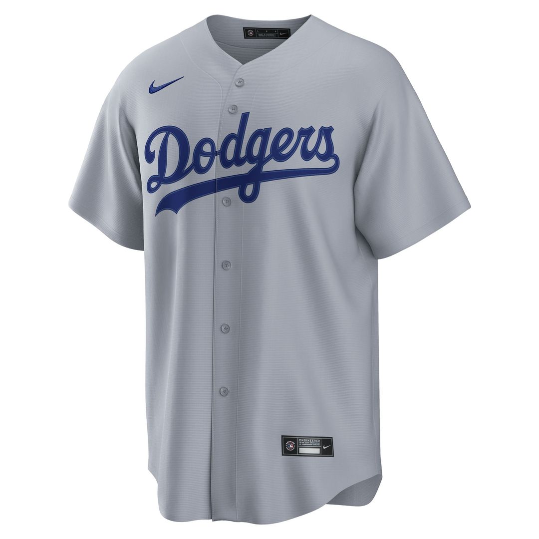Los Angeles Dodgers Nike Gray Replica Baseball Jersey