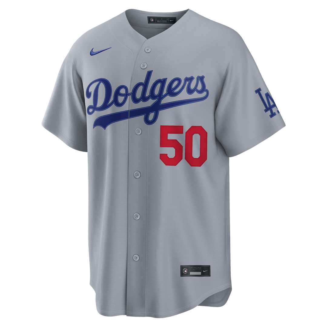 Los Angeles Dodgers Nike Gray Authentic Baseball Jersey