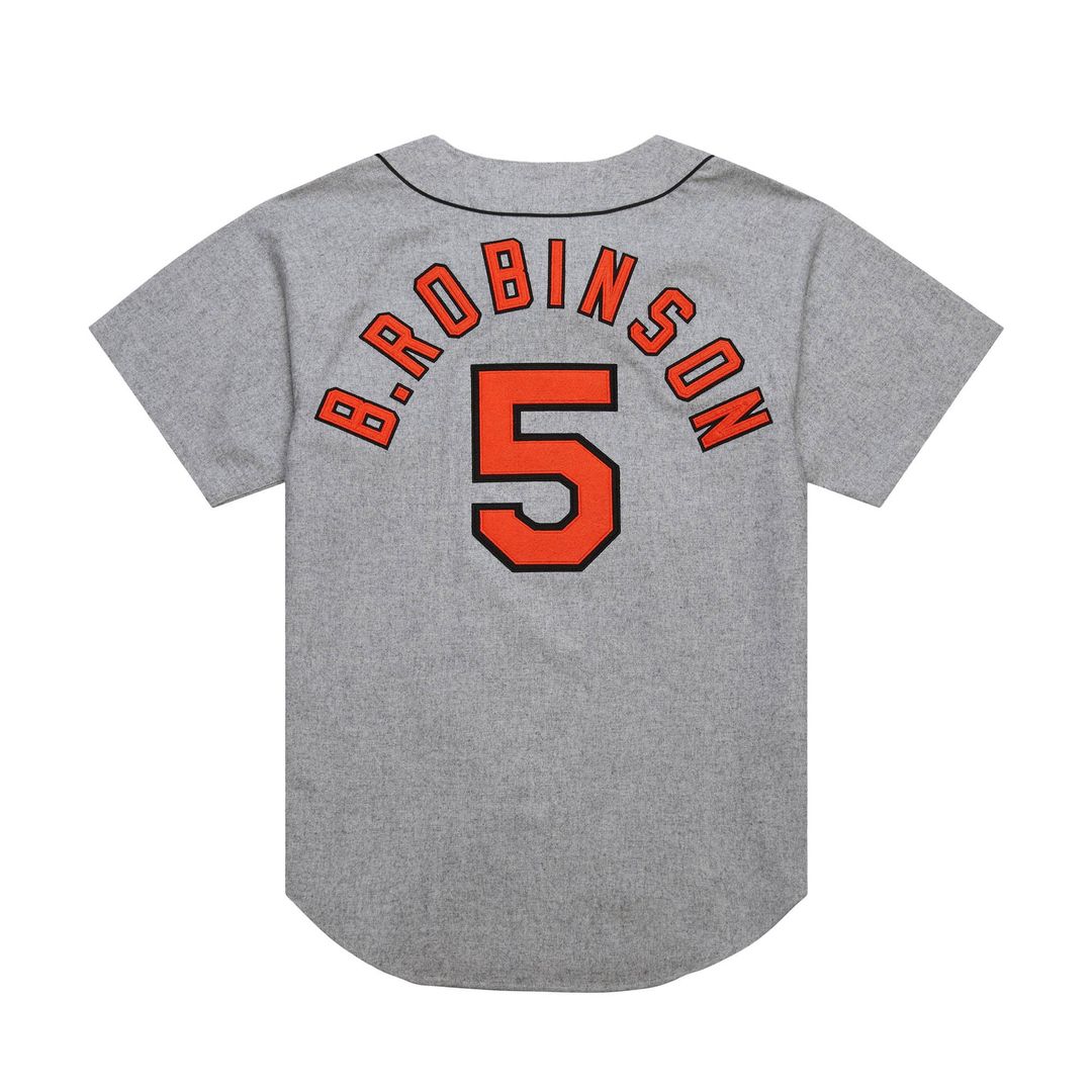 Baltimore Orioles Mitchell & Ness Gray Authentic Baseball Jersey