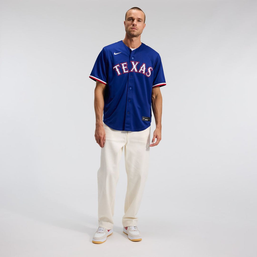 Texas Rangers Nike Gray Replica Baseball Jersey