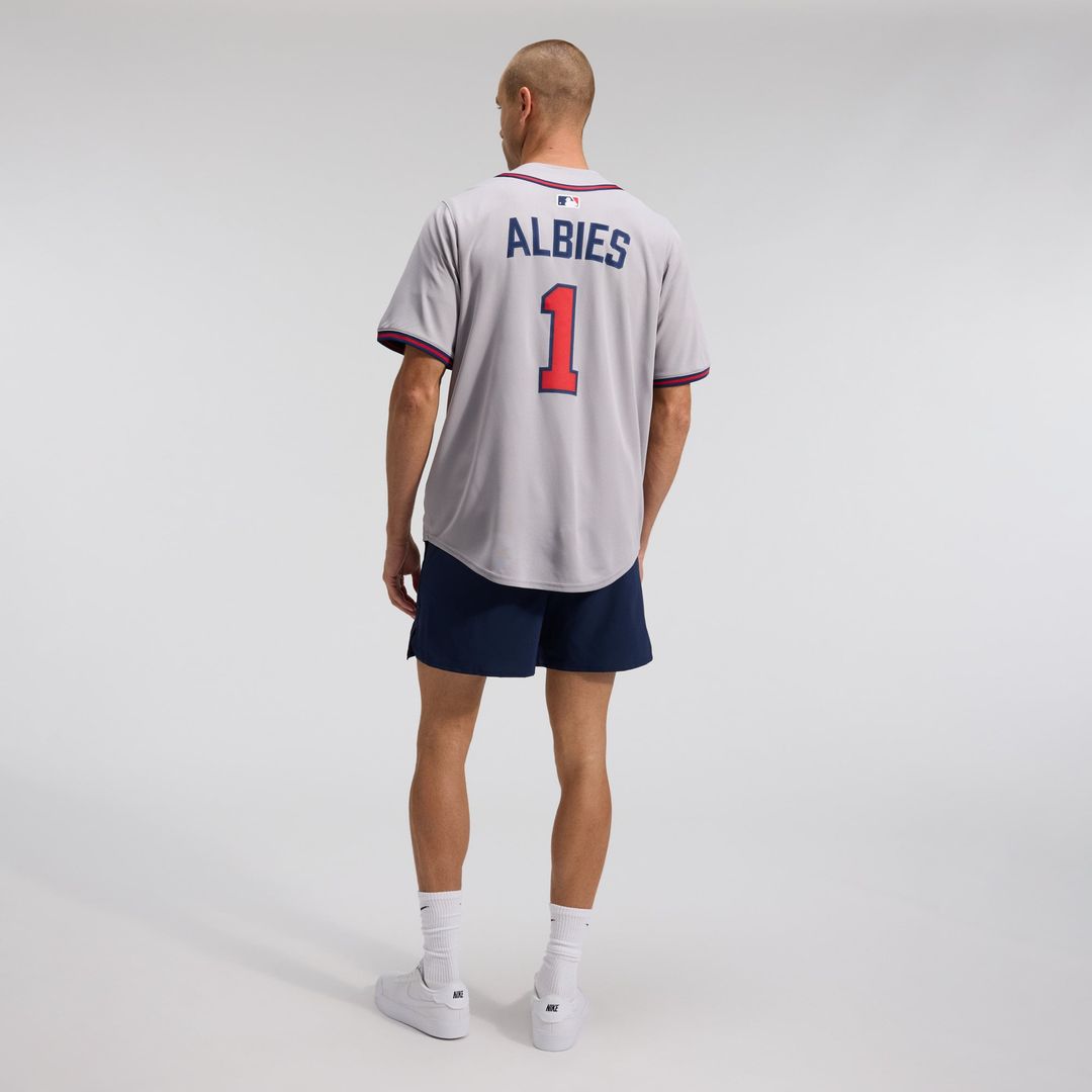 Atlanta Braves Nike Gray Baseball Jersey
