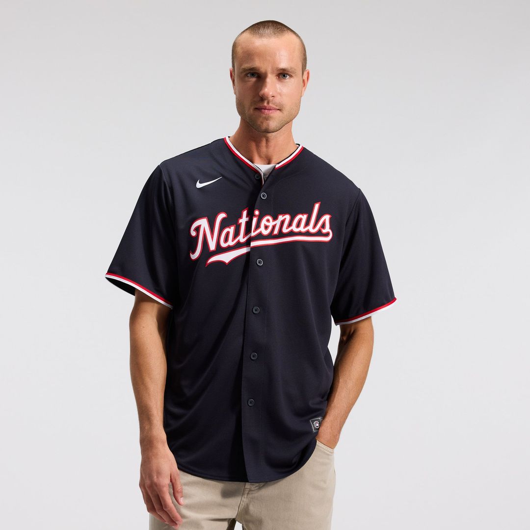 Washington Nationals Nike Navy Replica Baseball Jersey