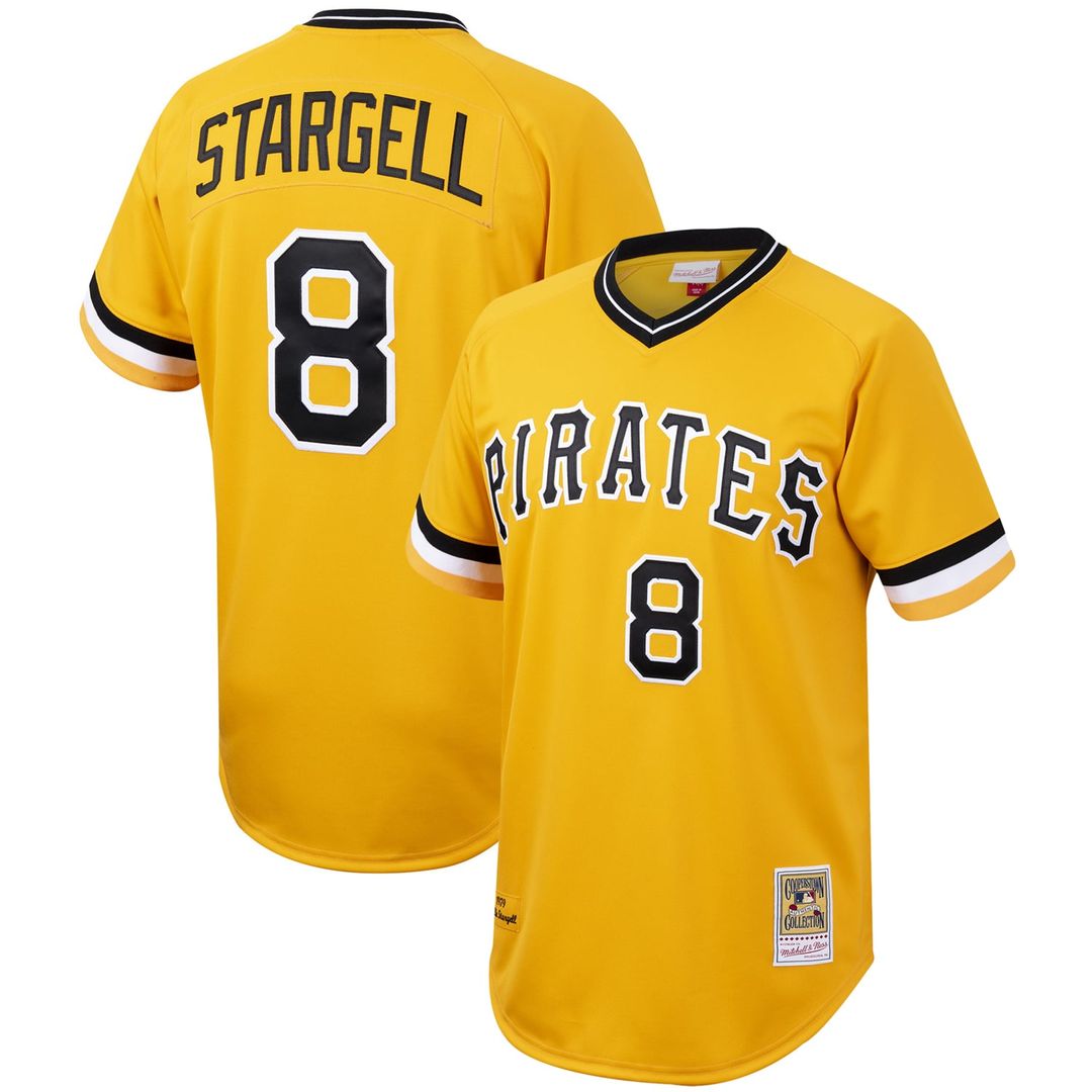 Pittsburgh Pirates Mitchell & Ness Gold Authentic MLB baseball jersey