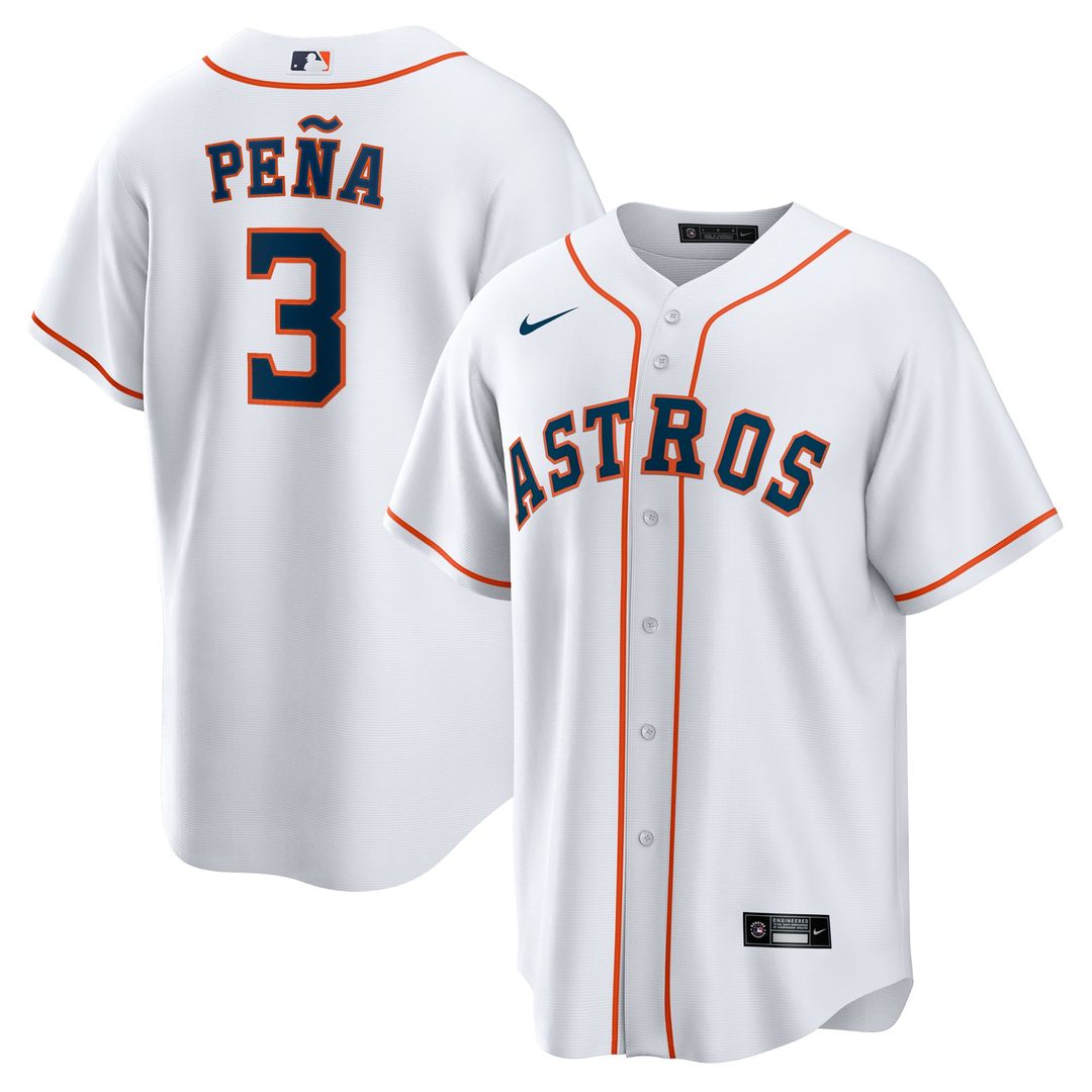 Houston Astros Nike White Replica MLB baseball jersey