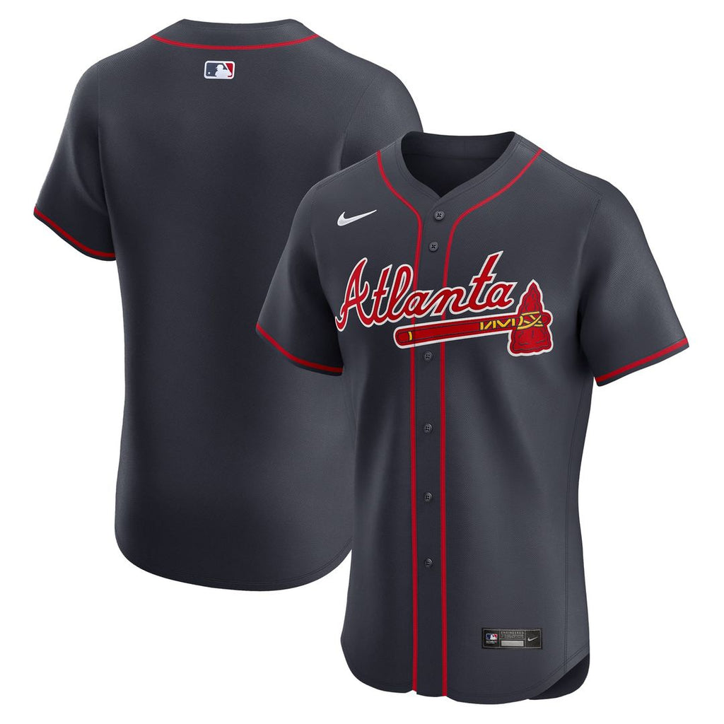 Atlanta Braves Nike Navy Authentic MLB baseball jersey