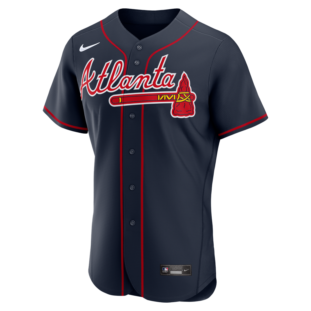 Atlanta Braves Nike Navy Authentic Baseball Jersey