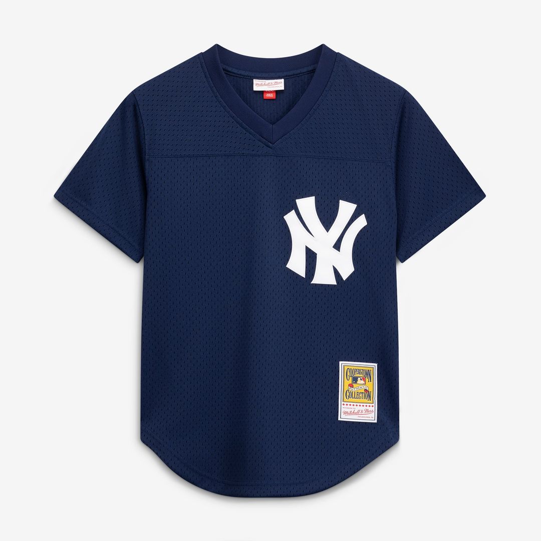 New York Yankees Mitchell & Ness Navy Baseball Jersey