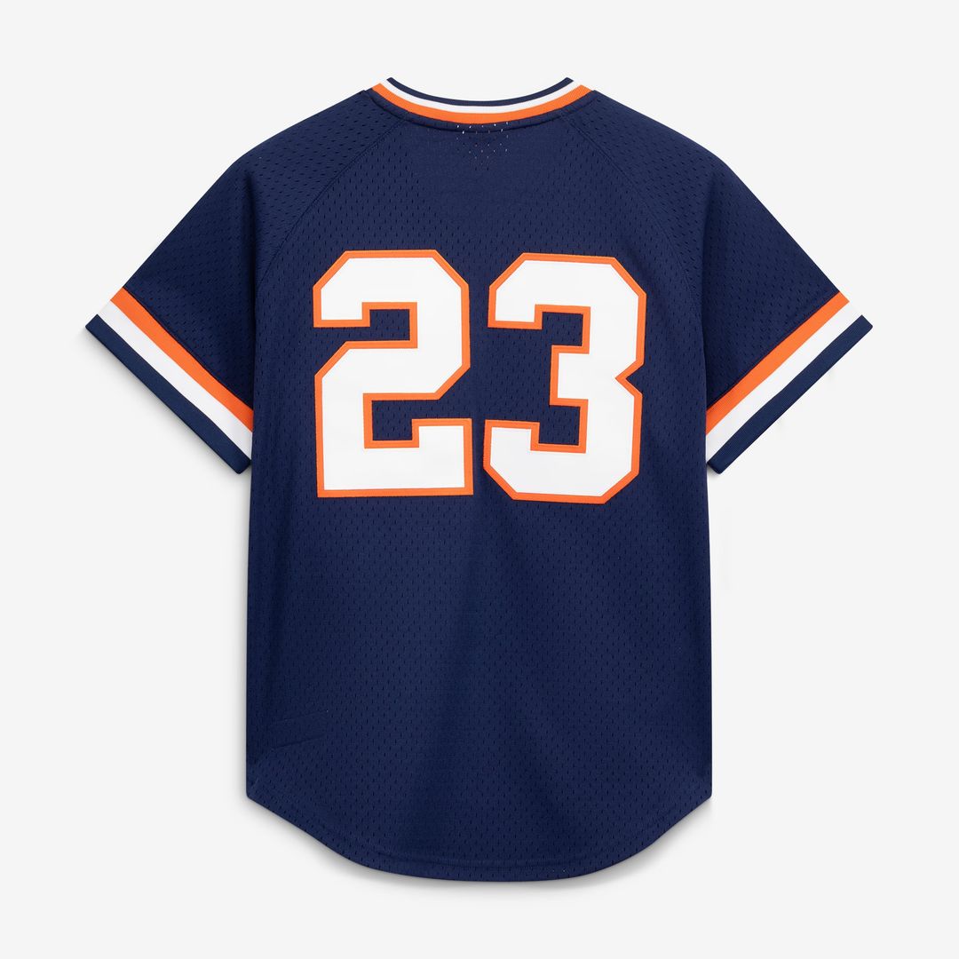 Detroit Tigers Mitchell & Ness Navy Authentic Baseball Jersey