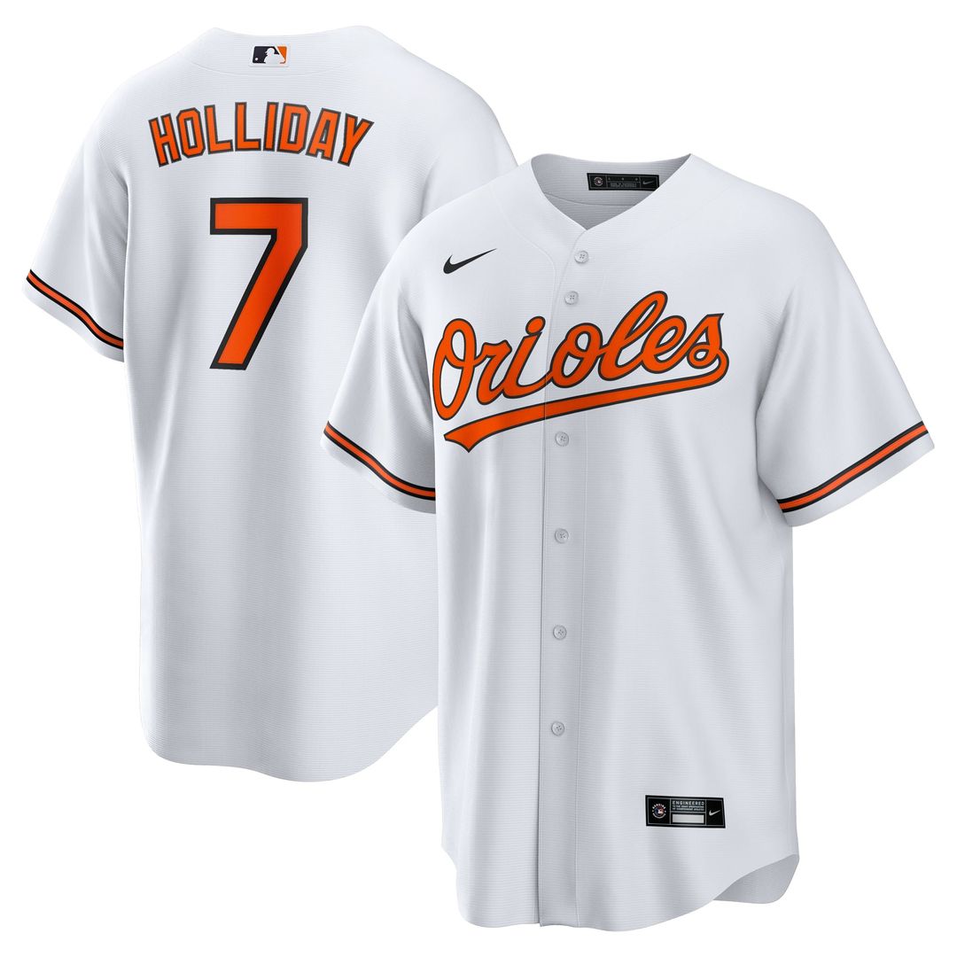 Baltimore Orioles Nike White Replica MLB baseball jersey