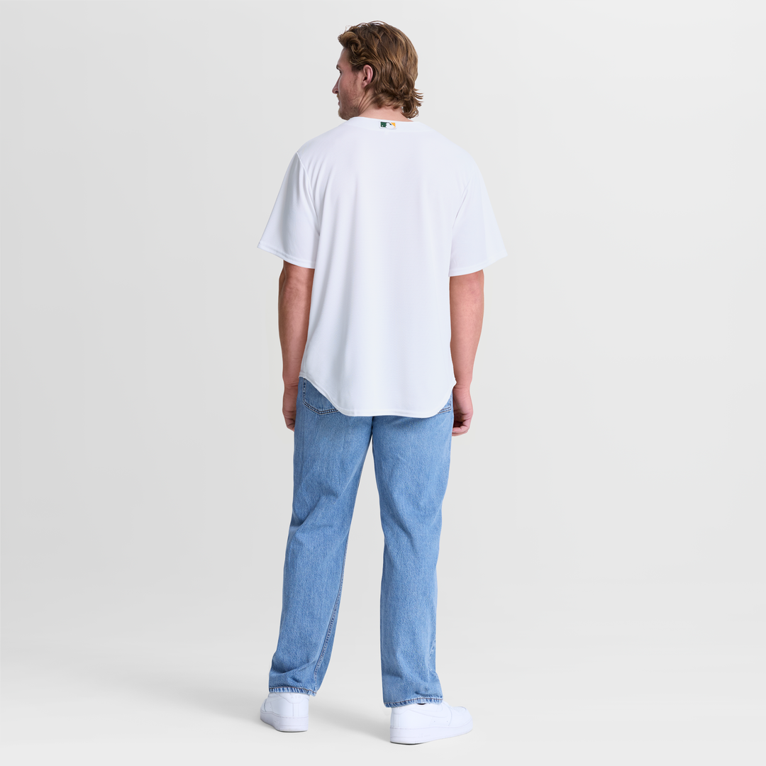 Athletics Nike White Replica Baseball Jersey