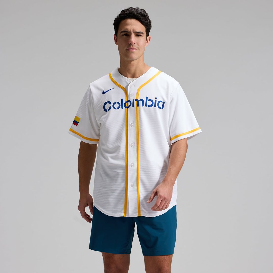 Colombia Baseball Nike White MLB baseball jersey