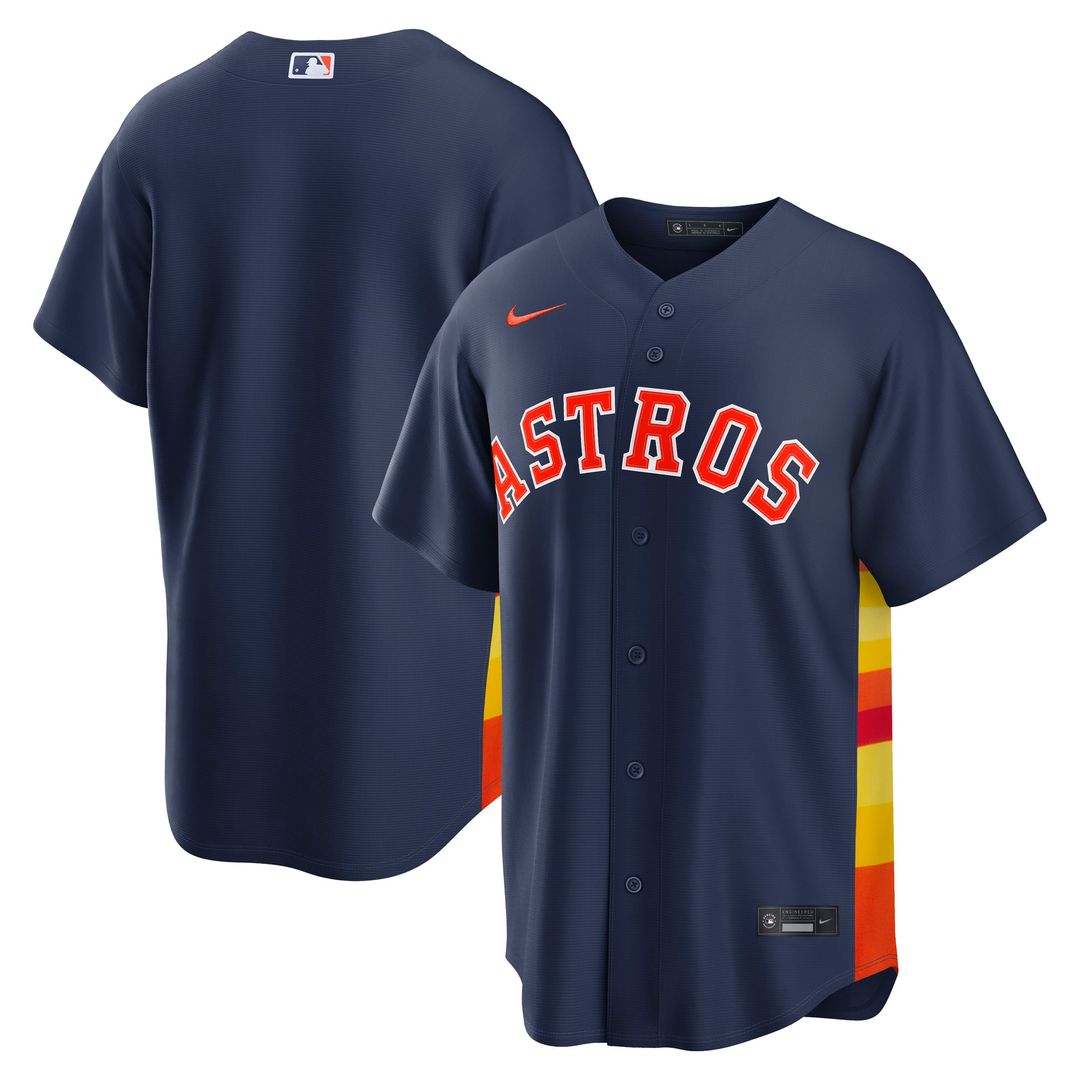 Houston Astros Nike Navy Replica Baseball Jersey
