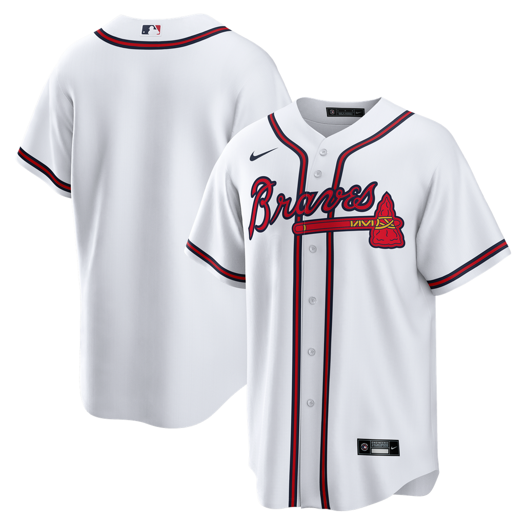 Atlanta Braves Nike White Replica MLB baseball jersey