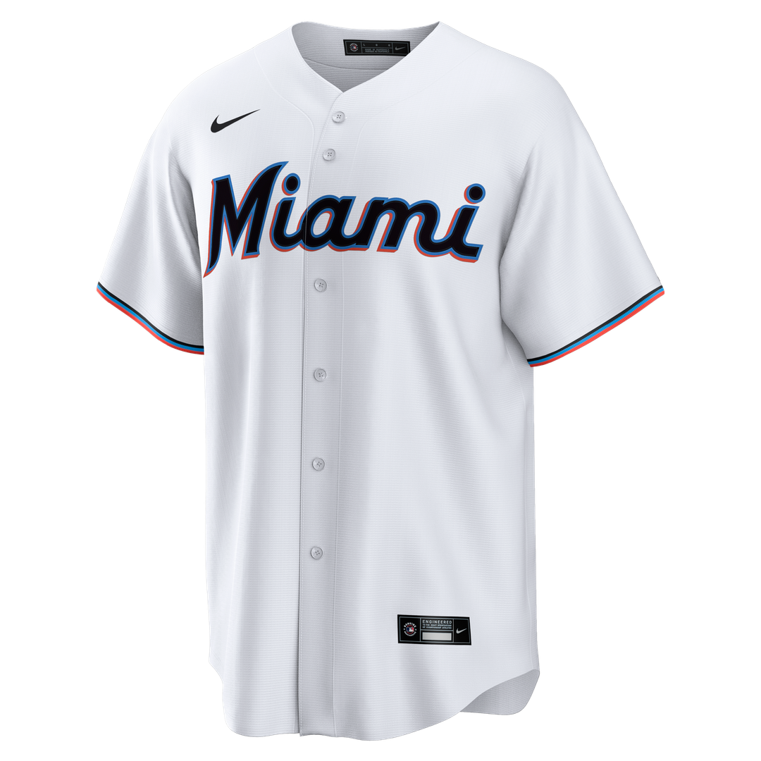 Miami Marlins Nike White Replica Baseball Jersey