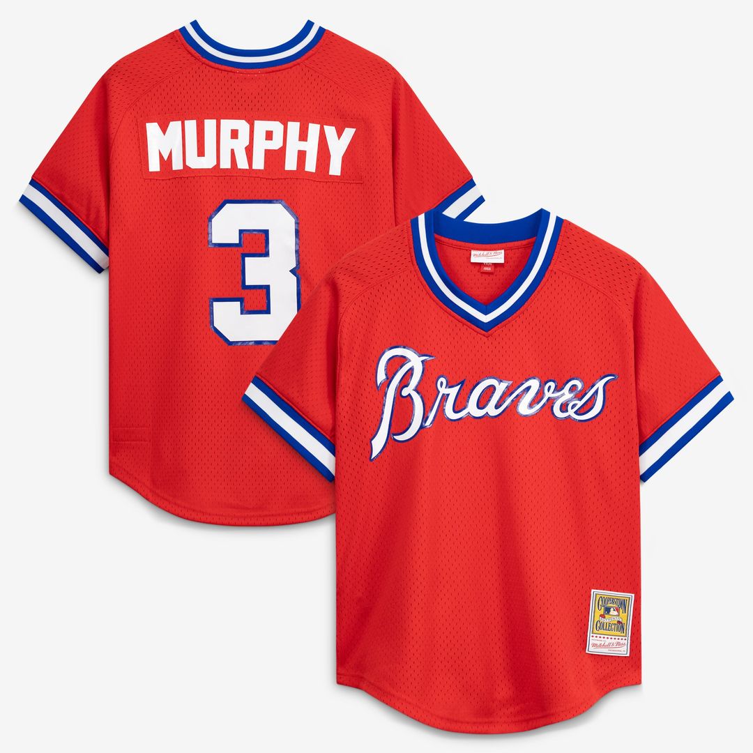 Atlanta Braves Mitchell & Ness Royal Authentic Baseball Jersey