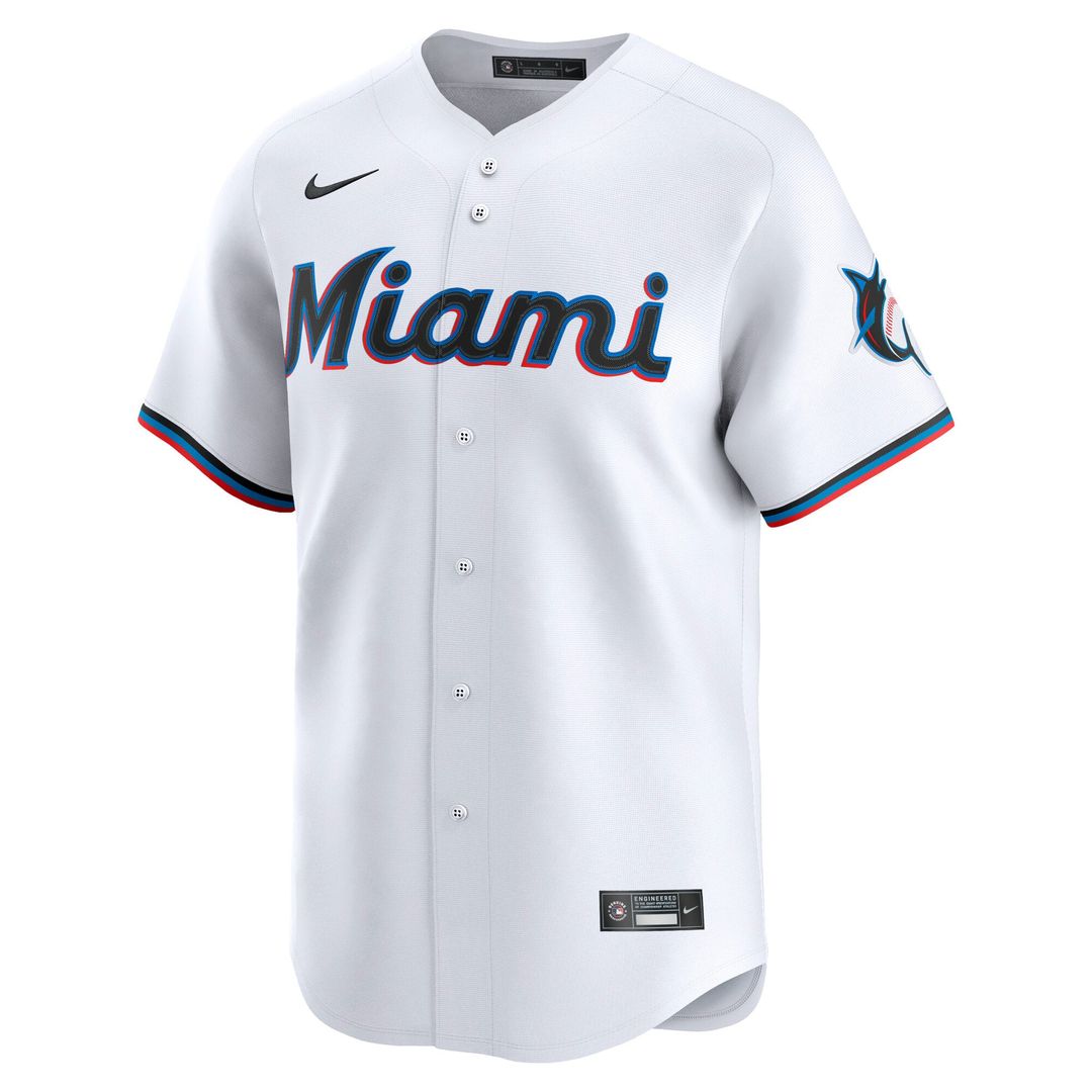 Miami Marlins Nike White Replica Baseball Jersey