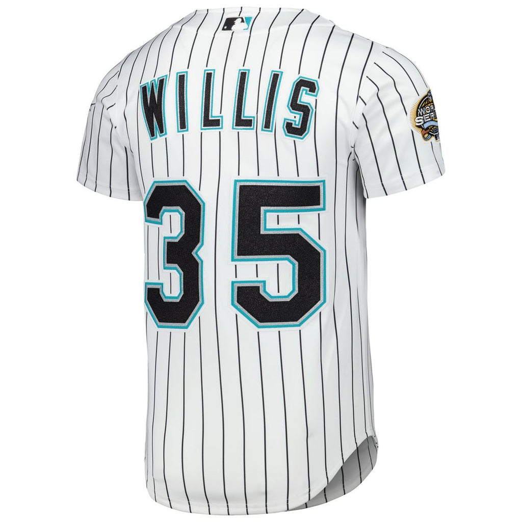 Florida Marlins Mitchell & Ness White Authentic Baseball Jersey