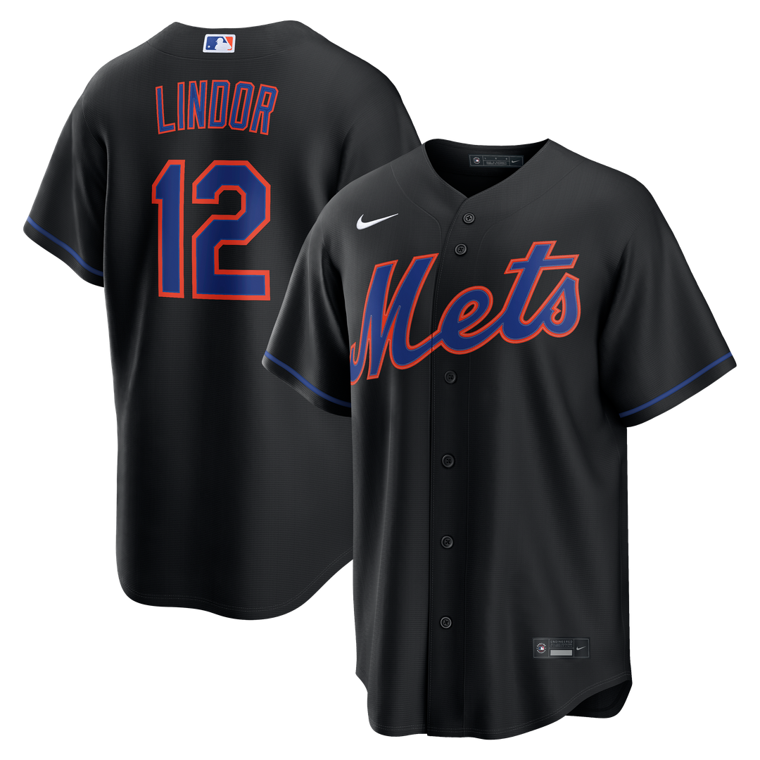 New York Mets Nike Black Replica MLB baseball jersey