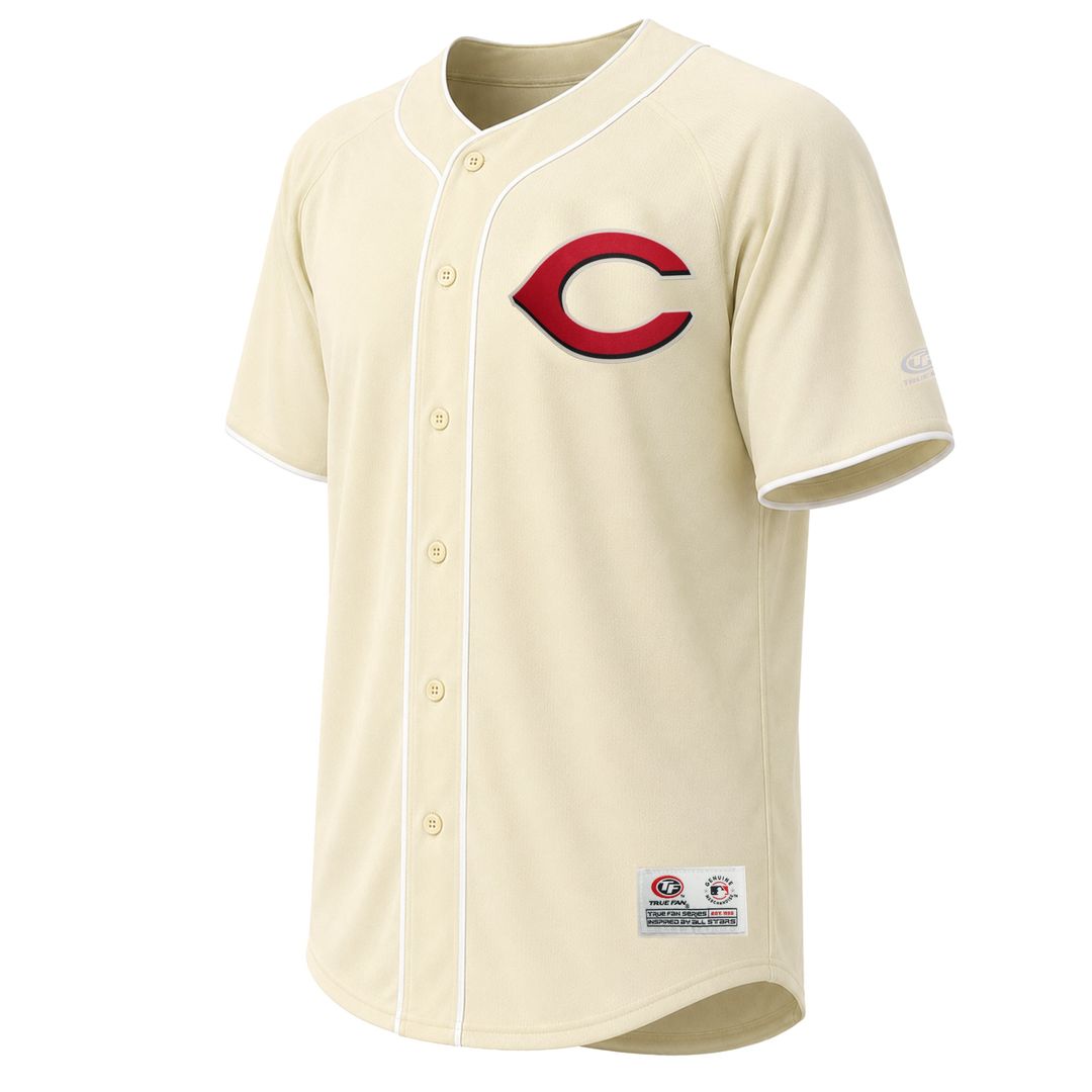 Cincinnati Reds Stitches Cream Authentic Baseball Jersey