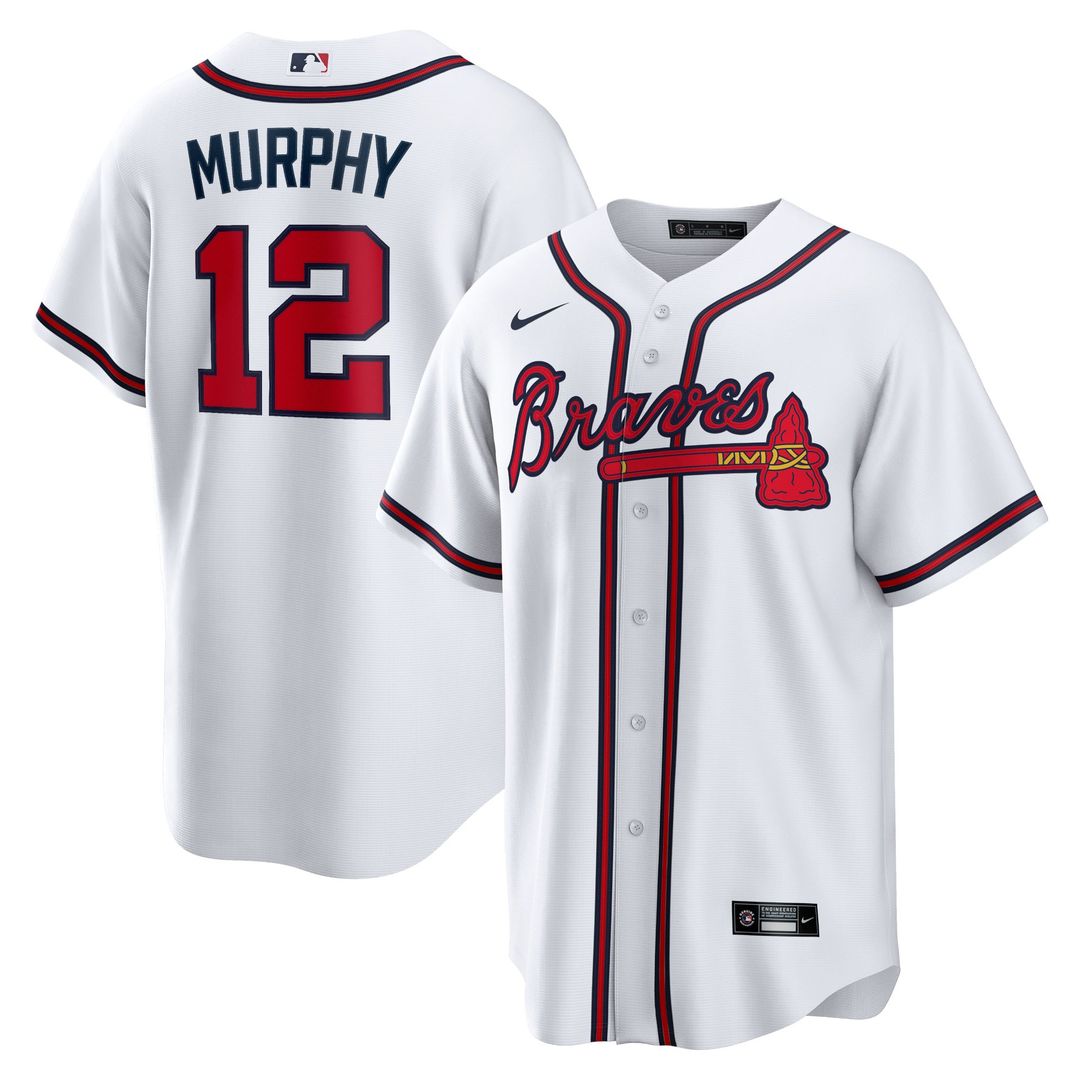 Atlanta Braves Nike White Replica MLB baseball jersey