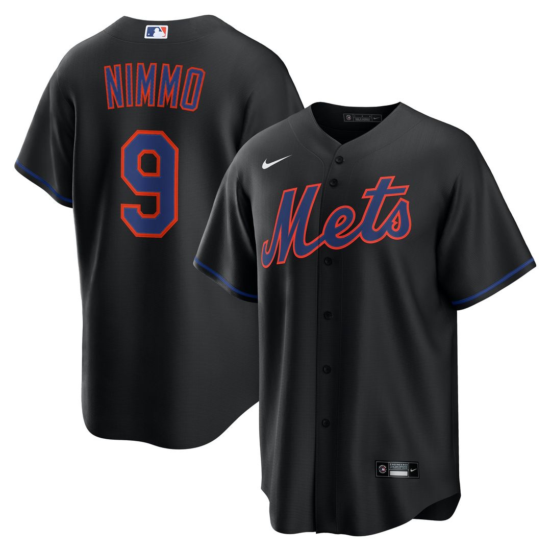 New York Mets Nike Black Replica MLB baseball jersey