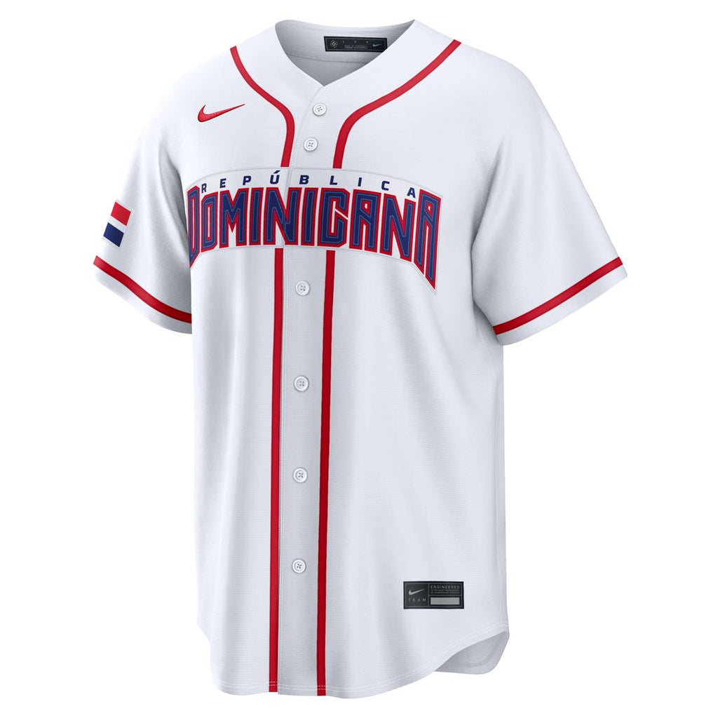 Dominican Republic Baseball Nike White Baseball Jersey