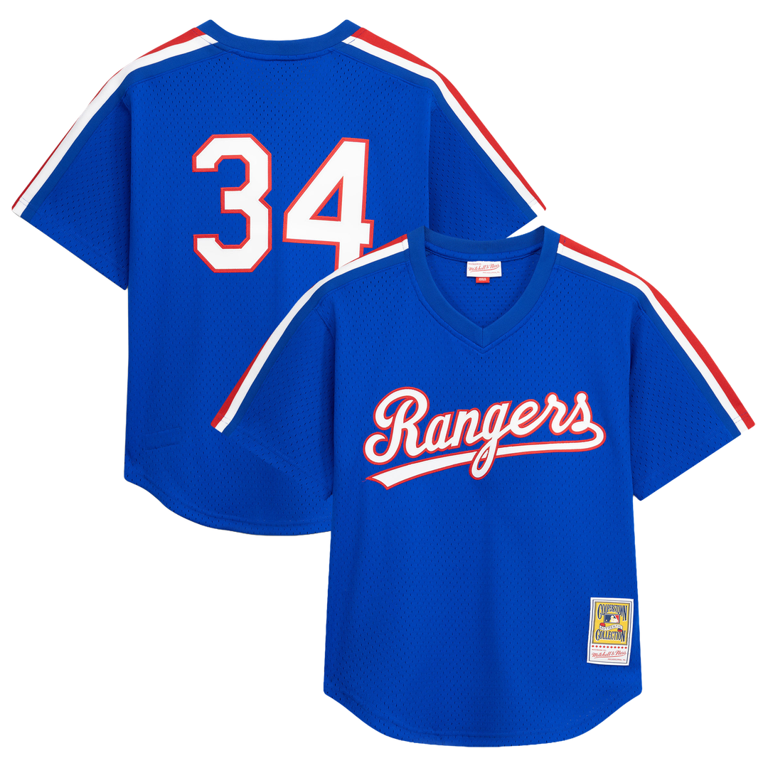 Texas Rangers Mitchell & Ness Royal Authentic MLB baseball jersey