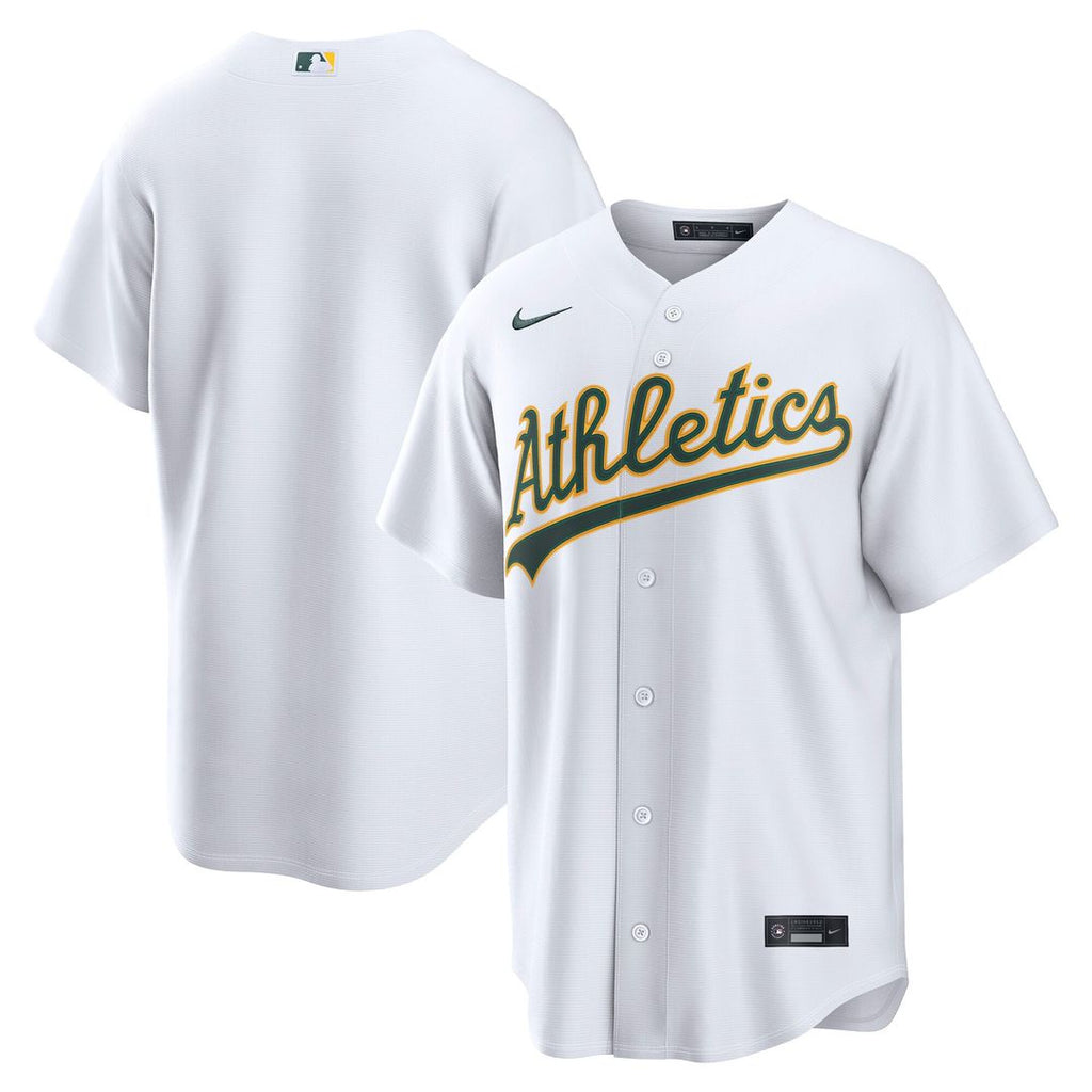 Athletics Nike White Replica MLB baseball jersey