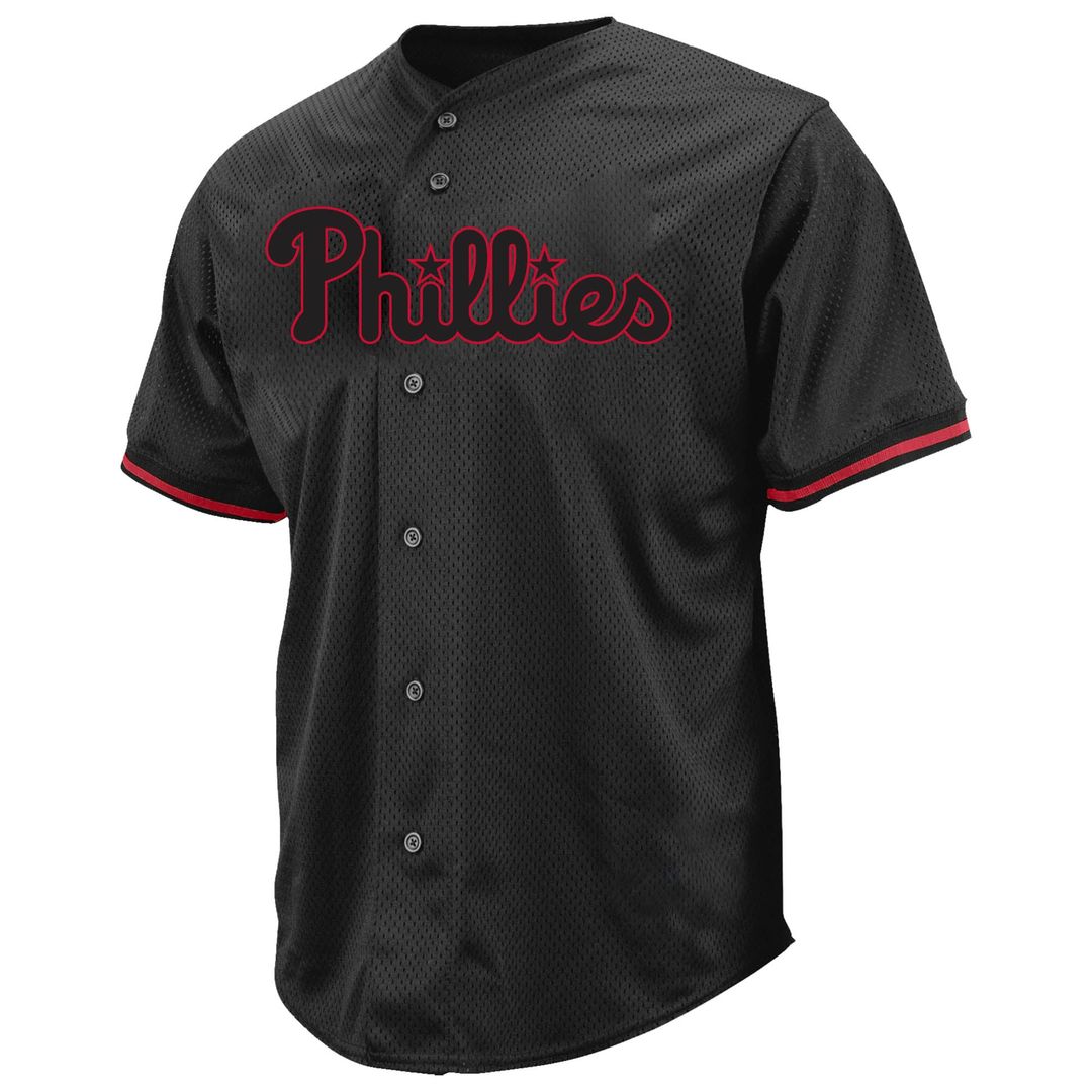 Philadelphia Phillies Profile Black Baseball Jersey