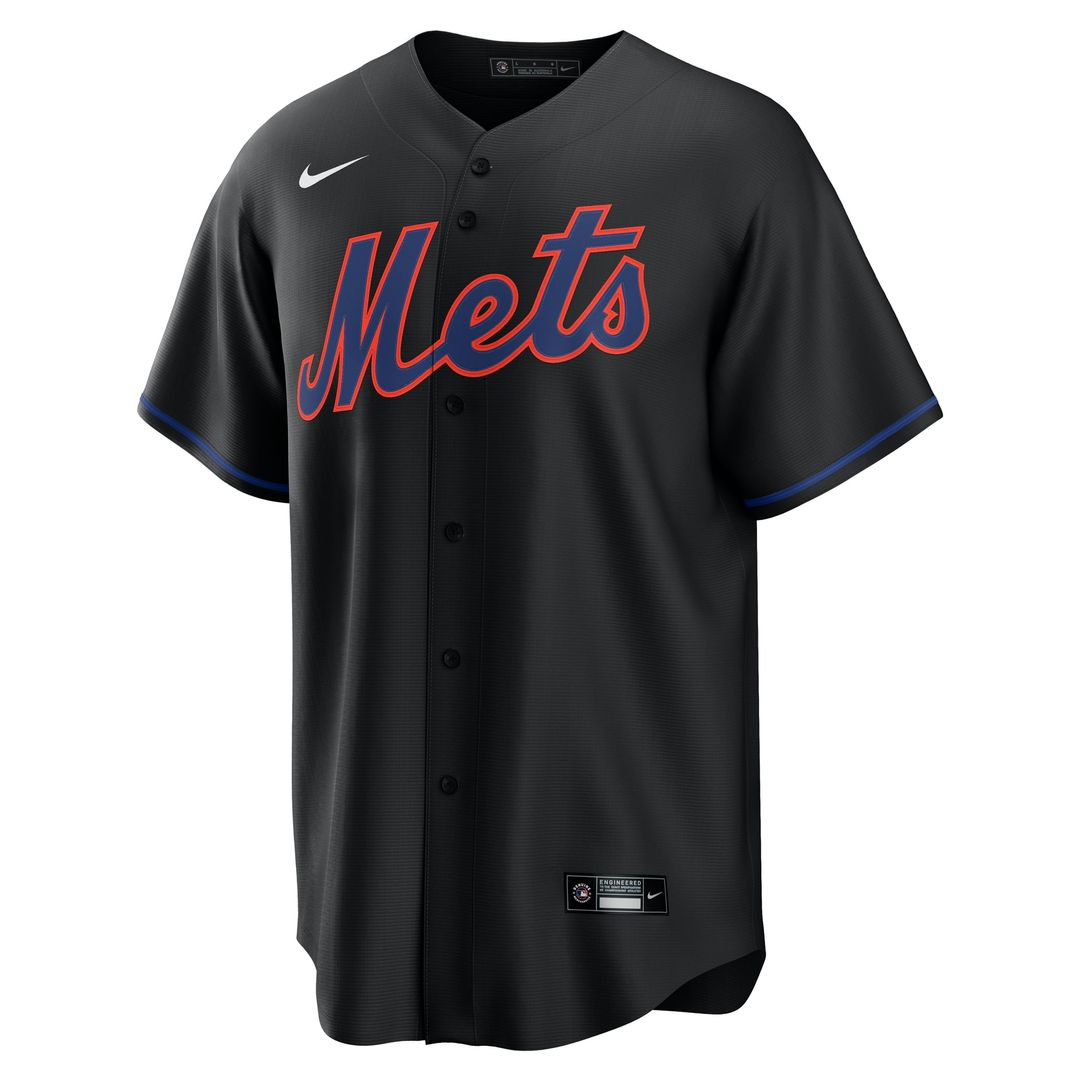 New York Mets Nike Black Replica Baseball Jersey