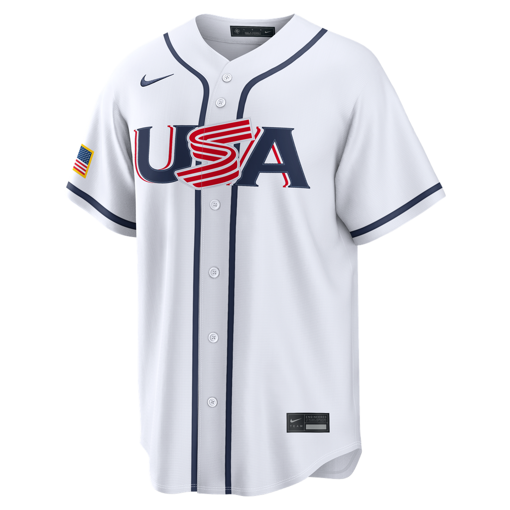 USA Baseball Nike White Baseball Jersey