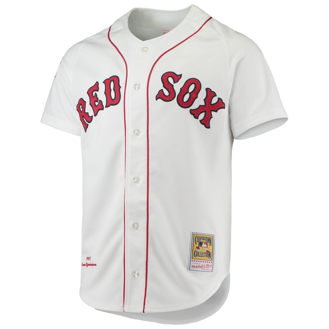 Boston Red Sox Mitchell & Ness White Authentic Baseball Jersey