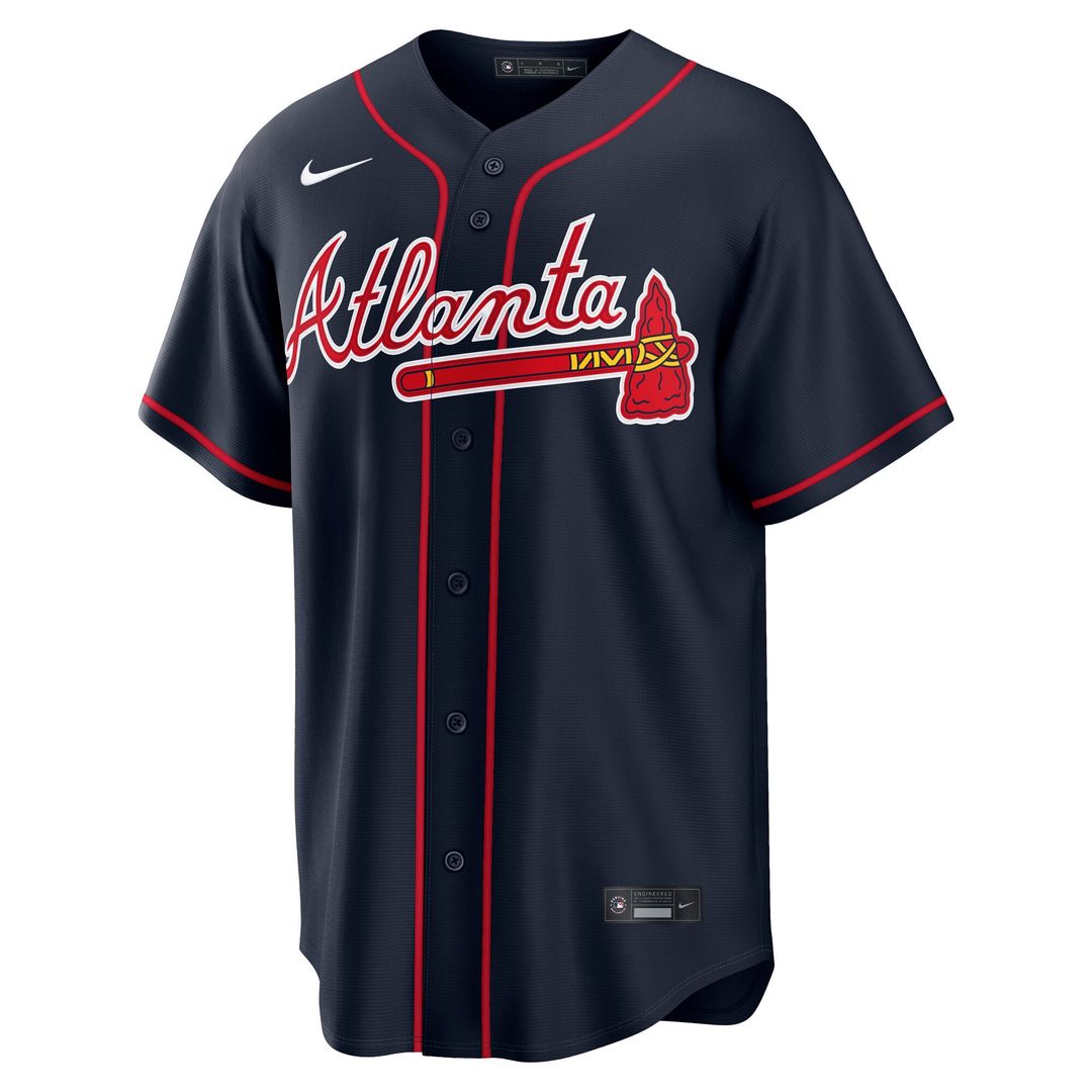 Atlanta Braves Nike Navy Replica Baseball Jersey