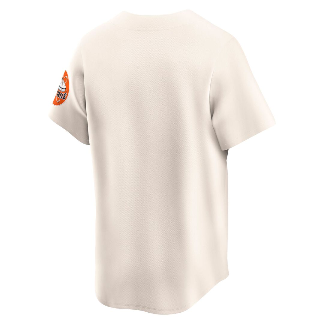 Houston Astros Nike Cream Baseball Jersey