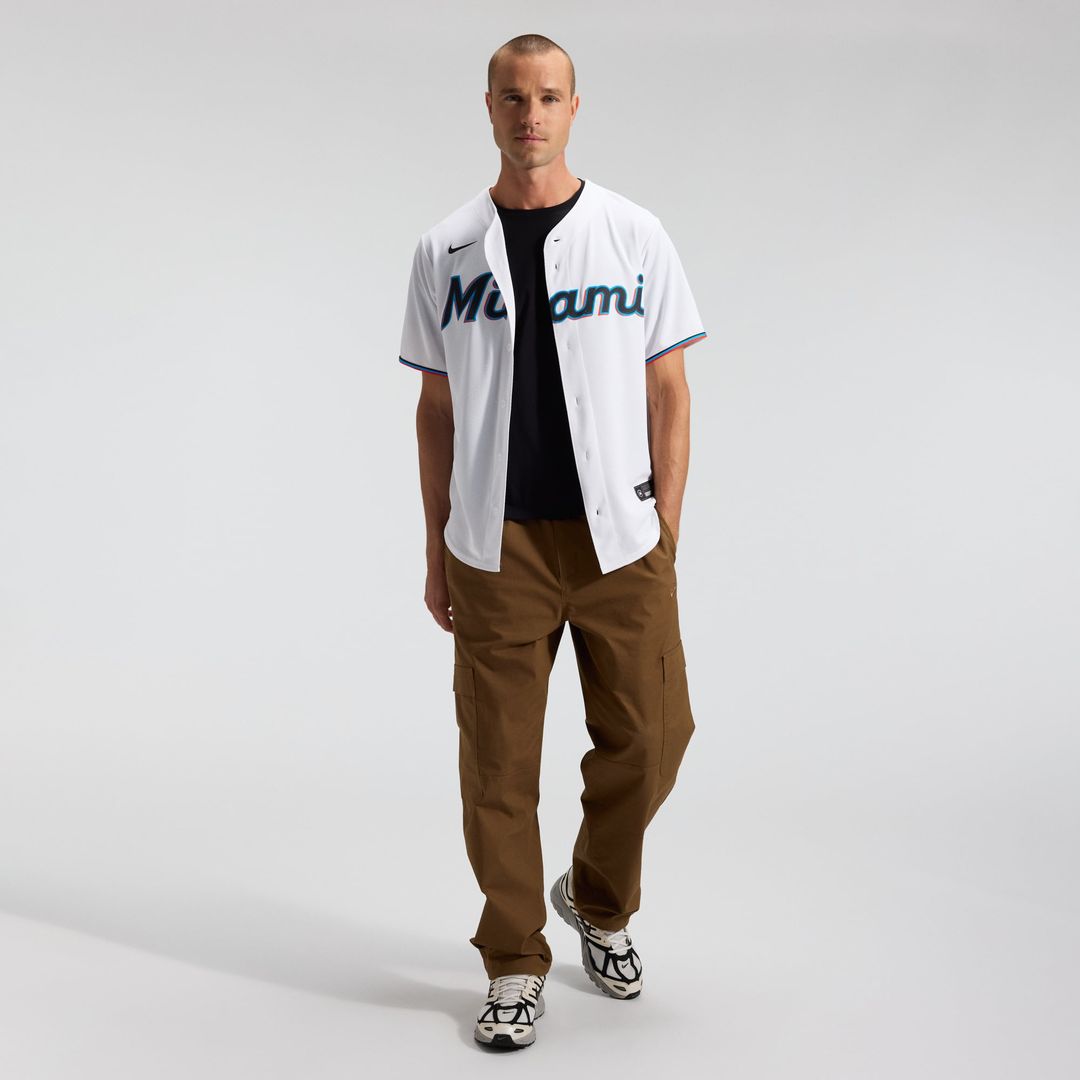 Miami Marlins Nike White Replica Baseball Jersey