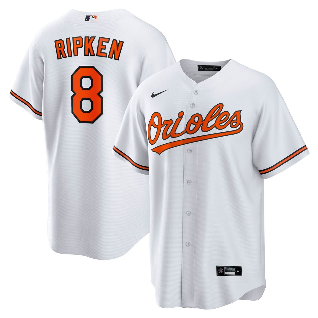 Baltimore Orioles Nike White Replica MLB baseball jersey
