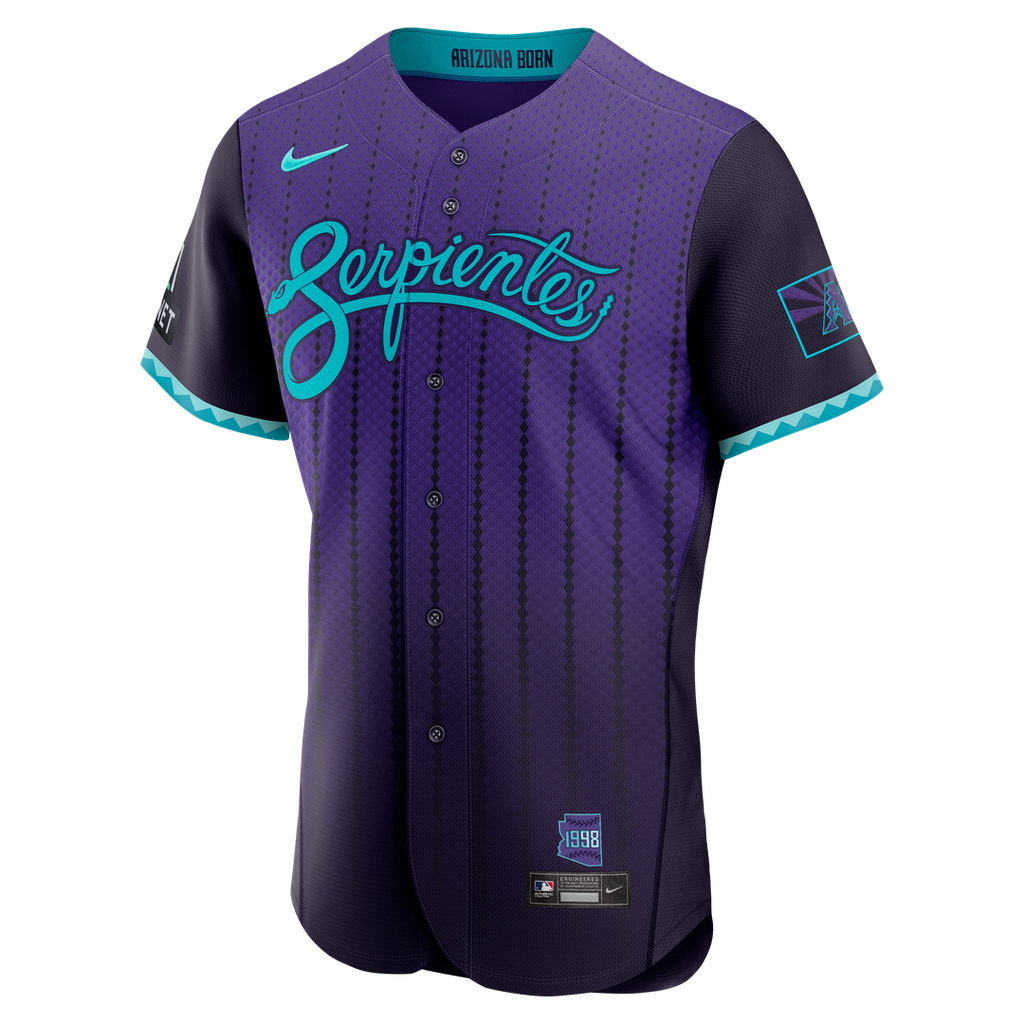Arizona Diamondbacks Nike Purple Authentic Baseball Jersey
