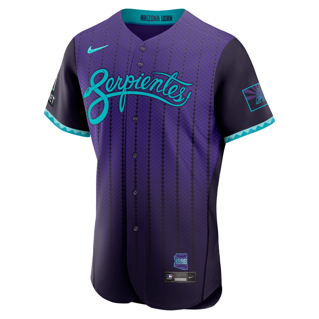 Arizona Diamondbacks Nike Purple Authentic Baseball Jersey