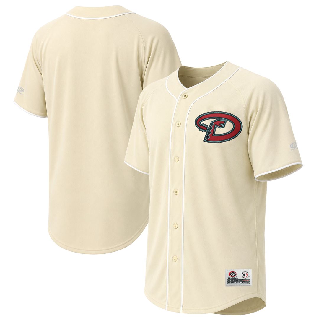 Arizona Diamondbacks Stitches Cream Authentic MLB baseball jersey