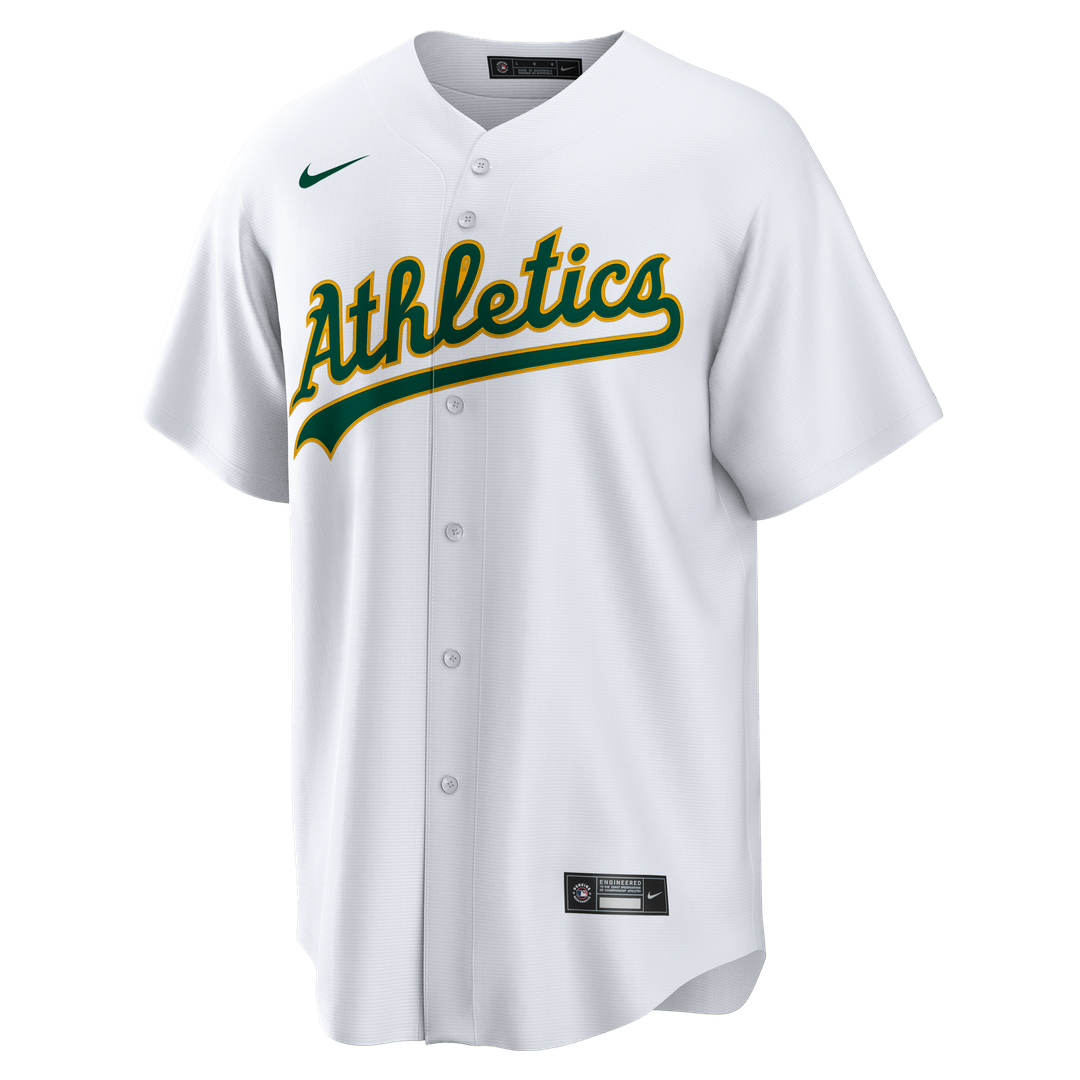 Athletics Nike White Replica Baseball Jersey