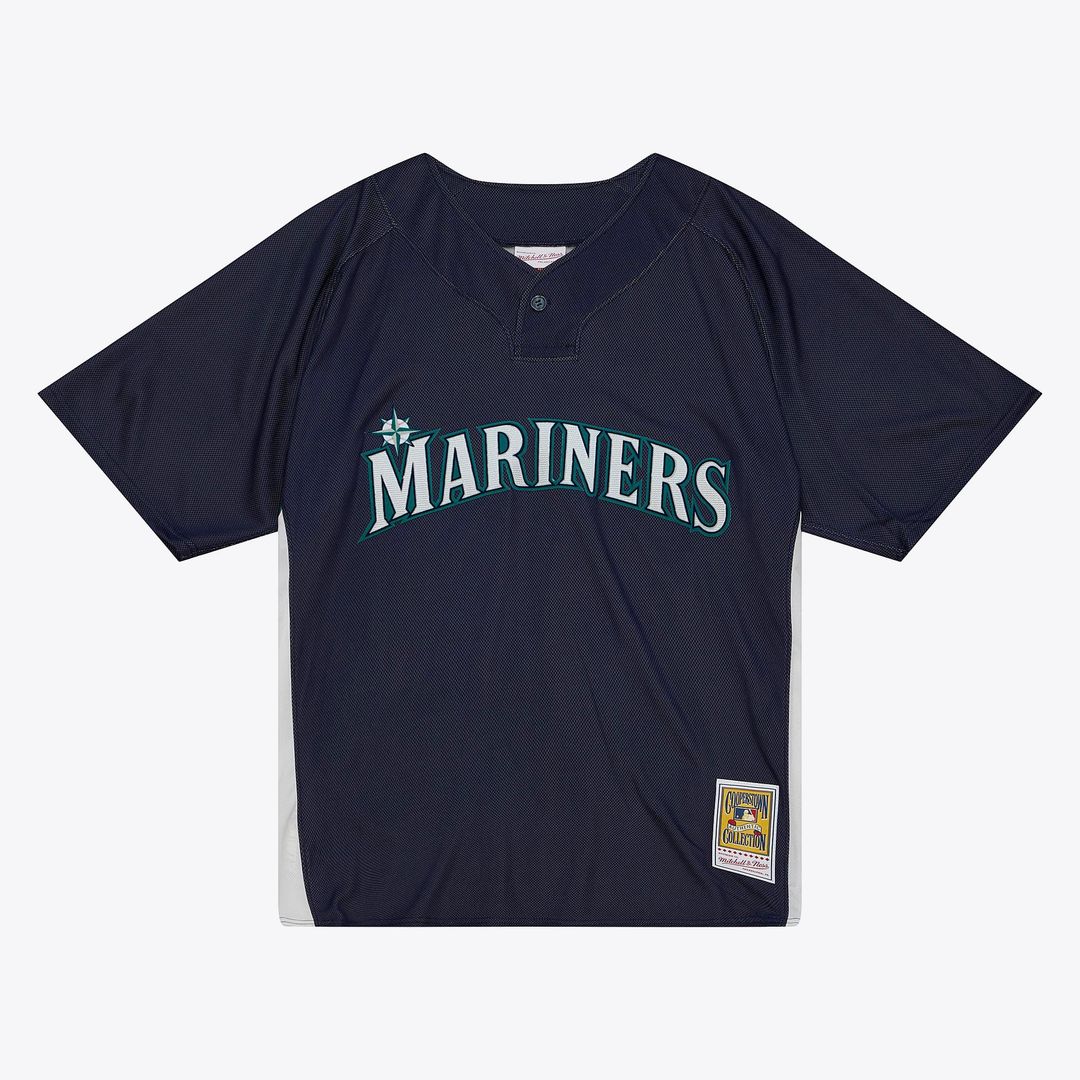 Seattle Mariners Mitchell & Ness Navy Authentic MLB baseball jersey