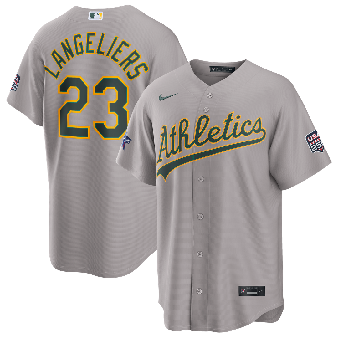 Athletics Nike Gray Replica MLB baseball jersey